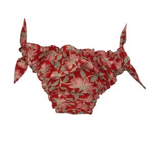 DOEN Bikini Bottom XXL Red Floral NWT